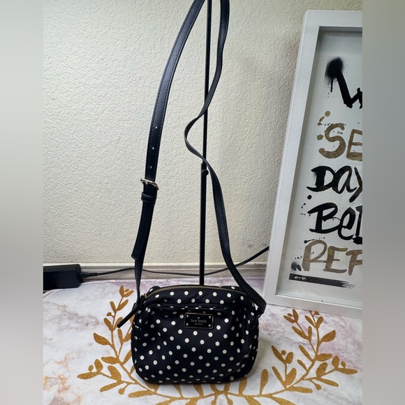 Kate Spade Black and Cream Polka Dot Handbag - Picture 1 of 9